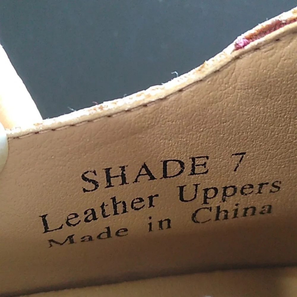 ELITE BY CORKY LEATHER ANKLE BOOTS SIZE 7 side zip plum floral color LIKE NEW - Picture 12 of 15